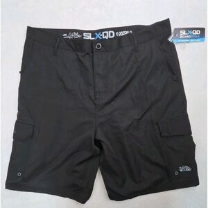 NEW Salt Life SLX-QD Vapor Stretch Board Shorts Men 38 Black Surf Fish Swim 2015